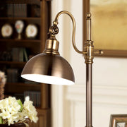 Antique Brass Adjustable Desk Lamp – Vintage Task Lighting Fixture