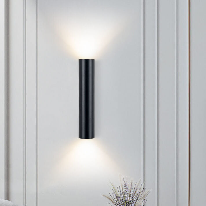 Slim Cylinder LED Wall Sconce – Double-Sided Modern Wall Light
