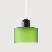 Glass Cylinder Pendant Light – Modern Colourful Hanging Fixture