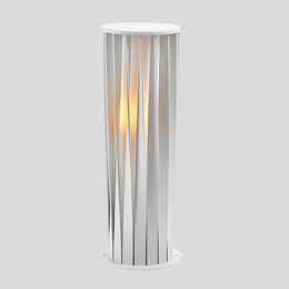 Twist Blade Acrylic Column Floor Lights – Waterproof LED Outdoor Architectural Lamps