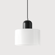 Glass Cylinder Pendant Light – Modern Colourful Hanging Fixture