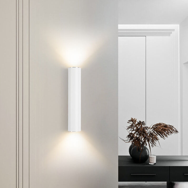 Slim Cylinder LED Wall Sconce – Double-Sided Modern Wall Light
