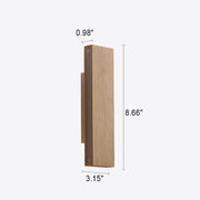 Natural Wood LED Wall Sconce – Minimalist Linear Accent Light