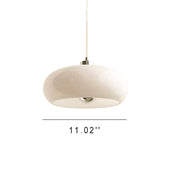 Retro Glass Dome Pendant Light – Mid-Century Modern LED Ceiling Fixture for Dining and Living Spaces