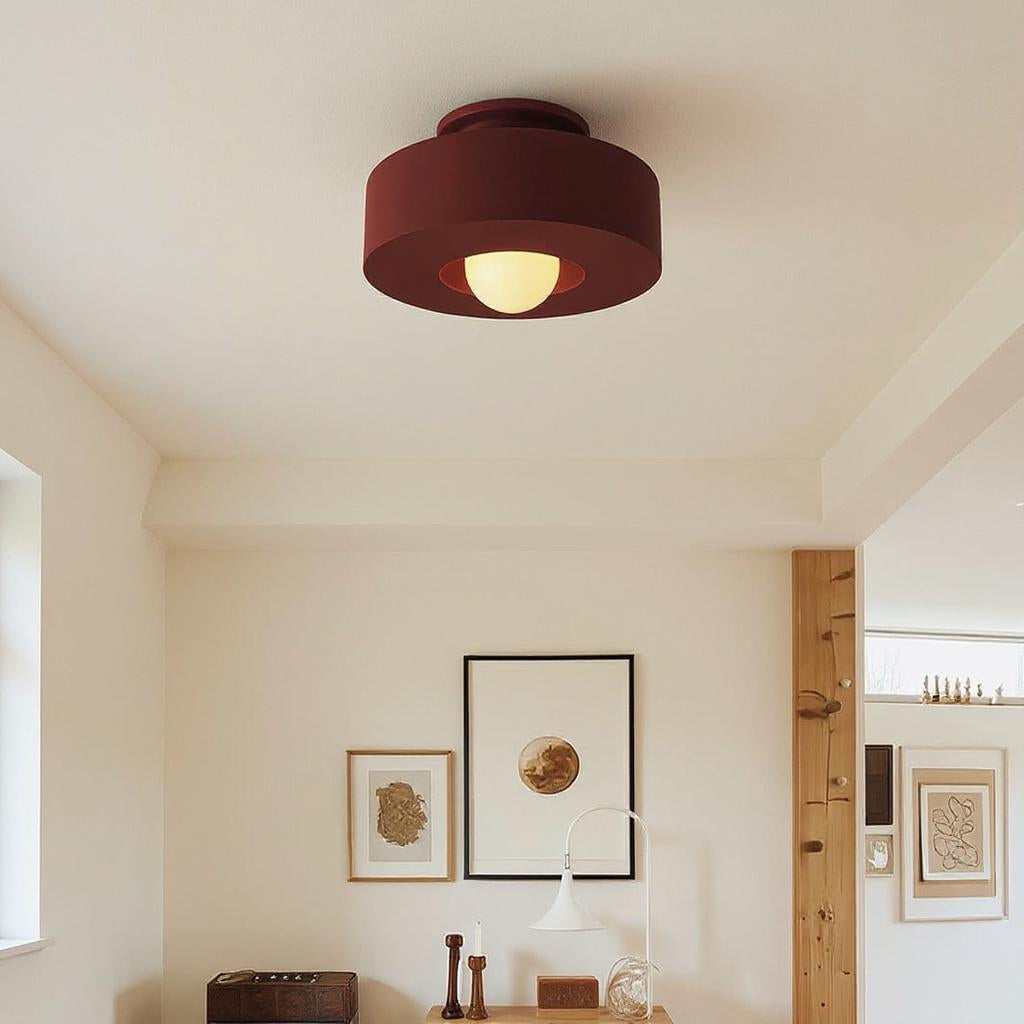 Retro Dome Ceiling Light – Nordic Minimalist Flush Mount Fixture