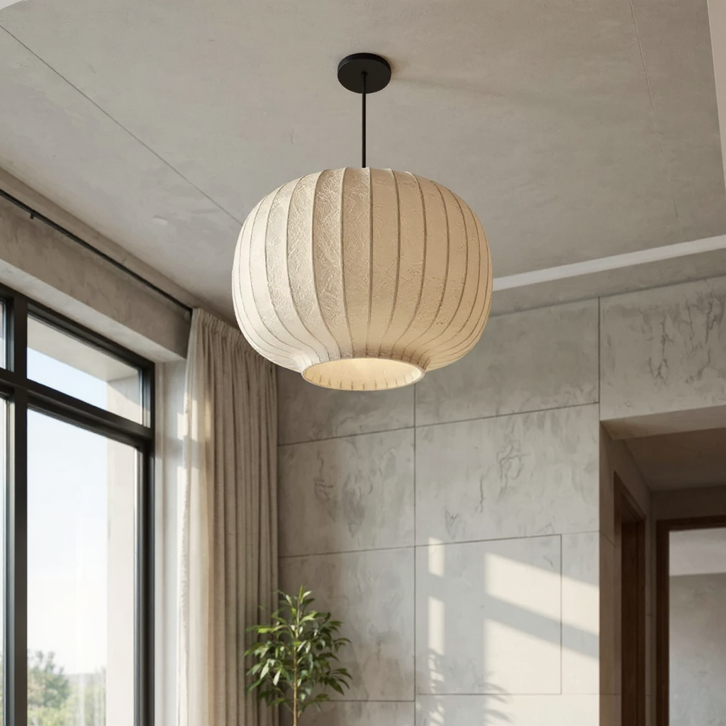 Tatami Stair Pendant Light – Fabric Stair Pendant Ceiling Lighting Fixture