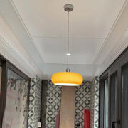 Retro Glass Dome Pendant Light – Mid-Century Modern LED Ceiling Fixture for Dining and Living Spaces