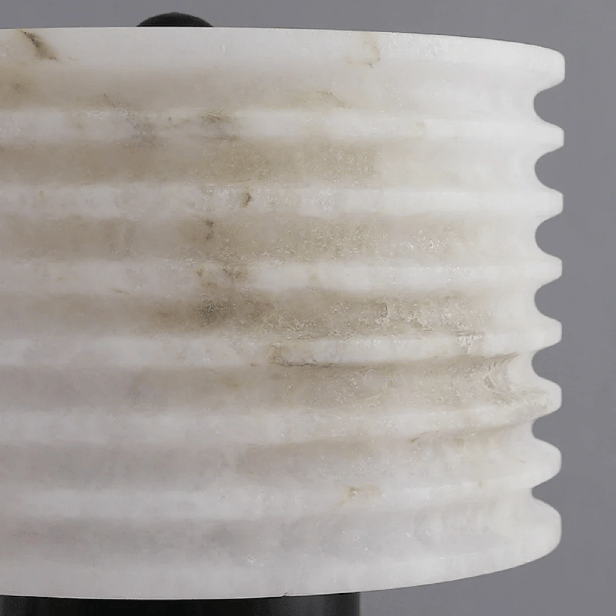 Marvex Ridge Table Lamp – Marble Stone Ceramic Ribbed LED Decorative Lighting Bedroom Living Room Nightstand