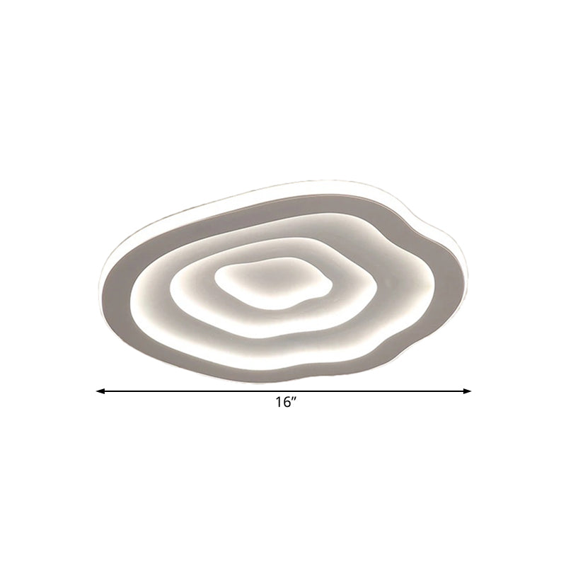 Horis Ring Ceiling Light – LED Ceiling Light Fixture White Warm Glow Modern Interiors