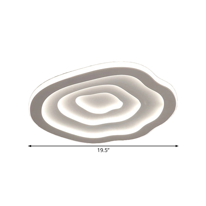 Horis Ring Ceiling Light – LED Ceiling Light Fixture White Warm Glow Modern Interiors