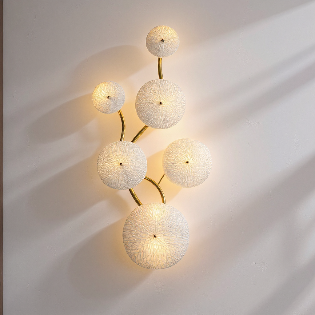 Lotara Petal Wall Lamp – Ceramic Decorative Wall Lighting Fixture