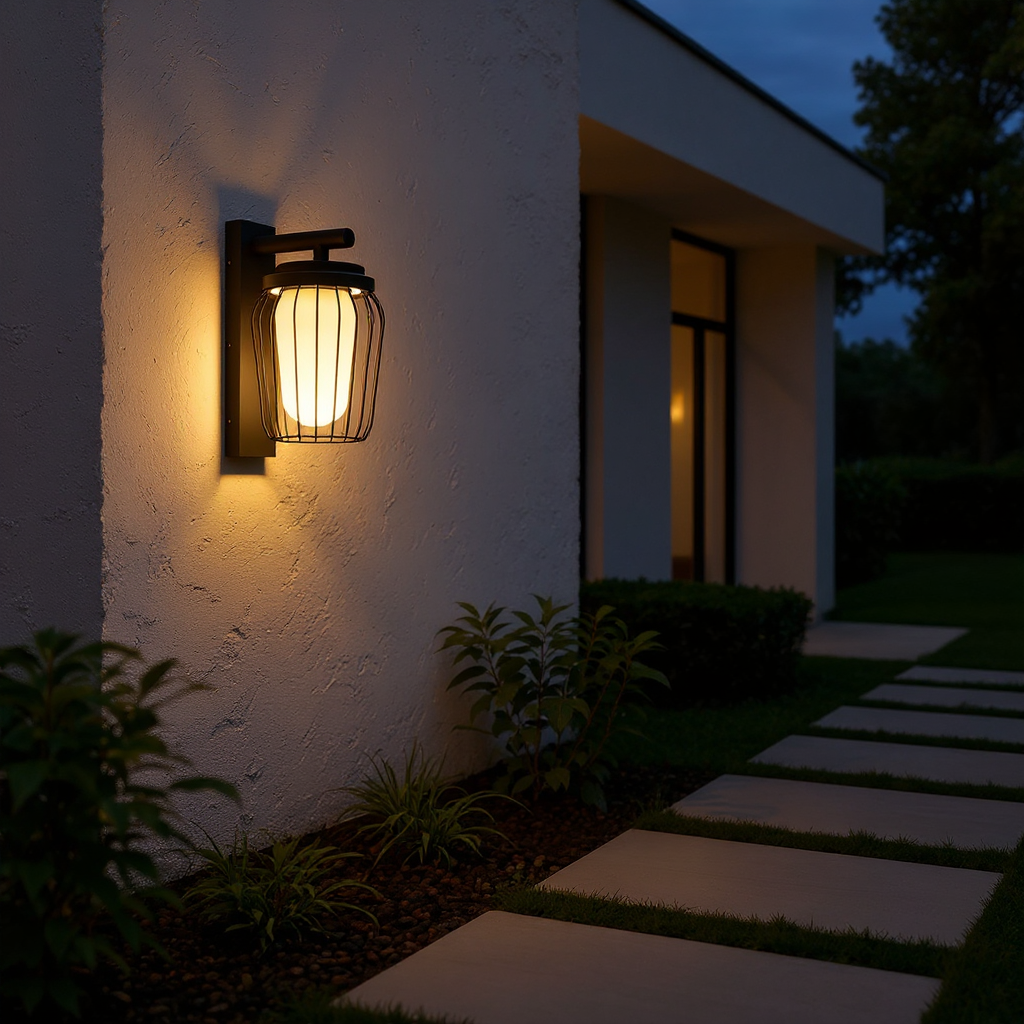 Harbor Cage Wall Lamp – LED Outdoor Lantern Style Wall Lighting Fixture