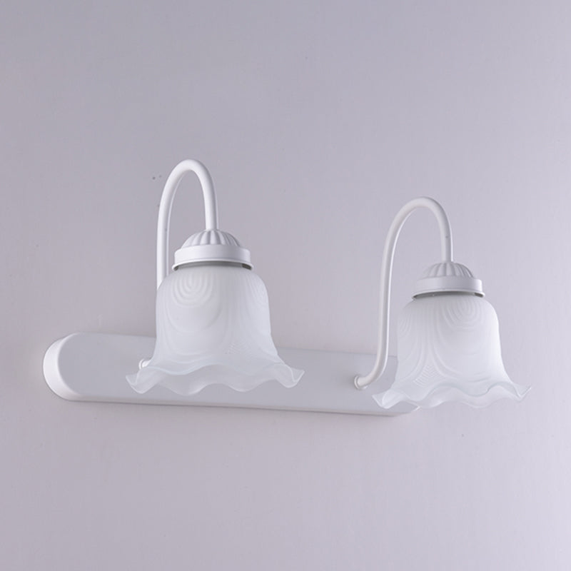 Floret Bell Glass Vanity Light – Classical Bathroom Mirror Fixture