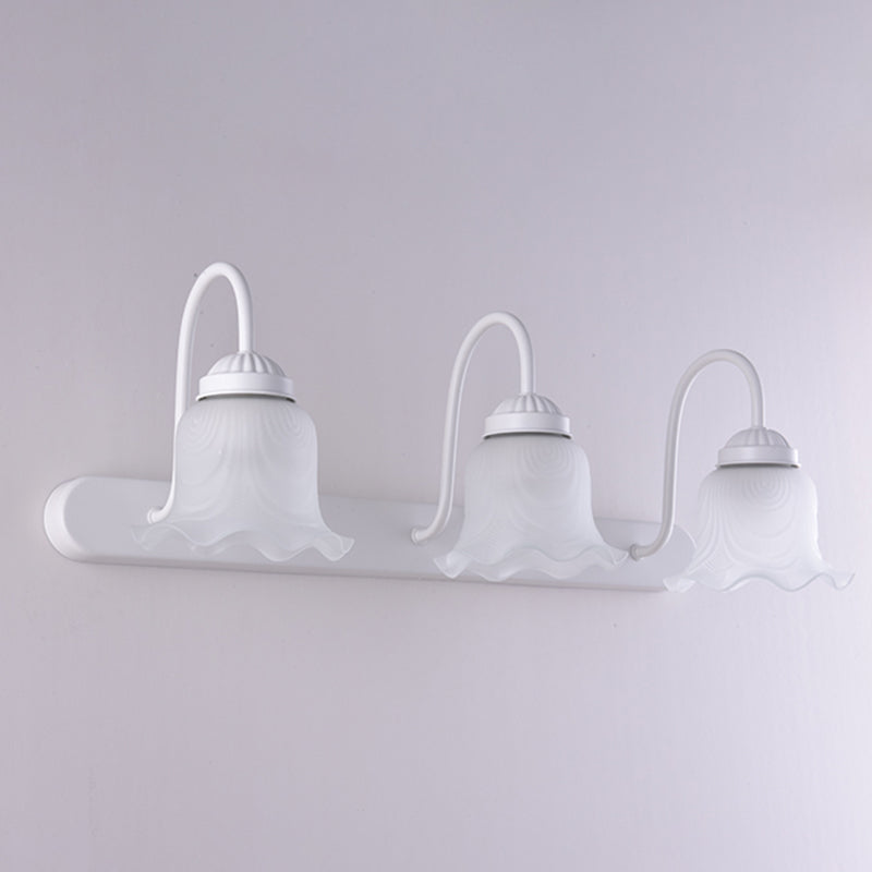Floret Bell Glass Vanity Light – Classical Bathroom Mirror Fixture