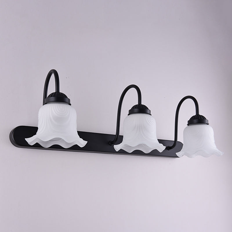 Floret Bell Glass Vanity Light – Classical Bathroom Mirror Fixture
