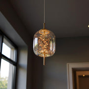 Aurora Cluster Glass Pendant Light – LED Modern Hanging Ceiling Fixture for Living Room