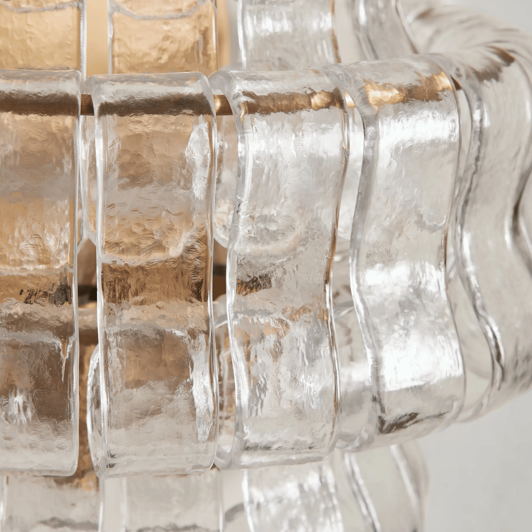 Ondulara Wave Wall Sconce – Textured Glass Decorative Lighting Bedroom Living Room Modern