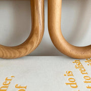 Nordic Loop Wall Lamp – Modern Wood Frame LED Fixture with Fabric Shade