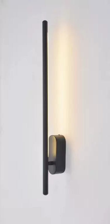 Linea Vertical Glow Wall Lamp - Modern Brass LED Bedroom Hallway Wall Light Fixture