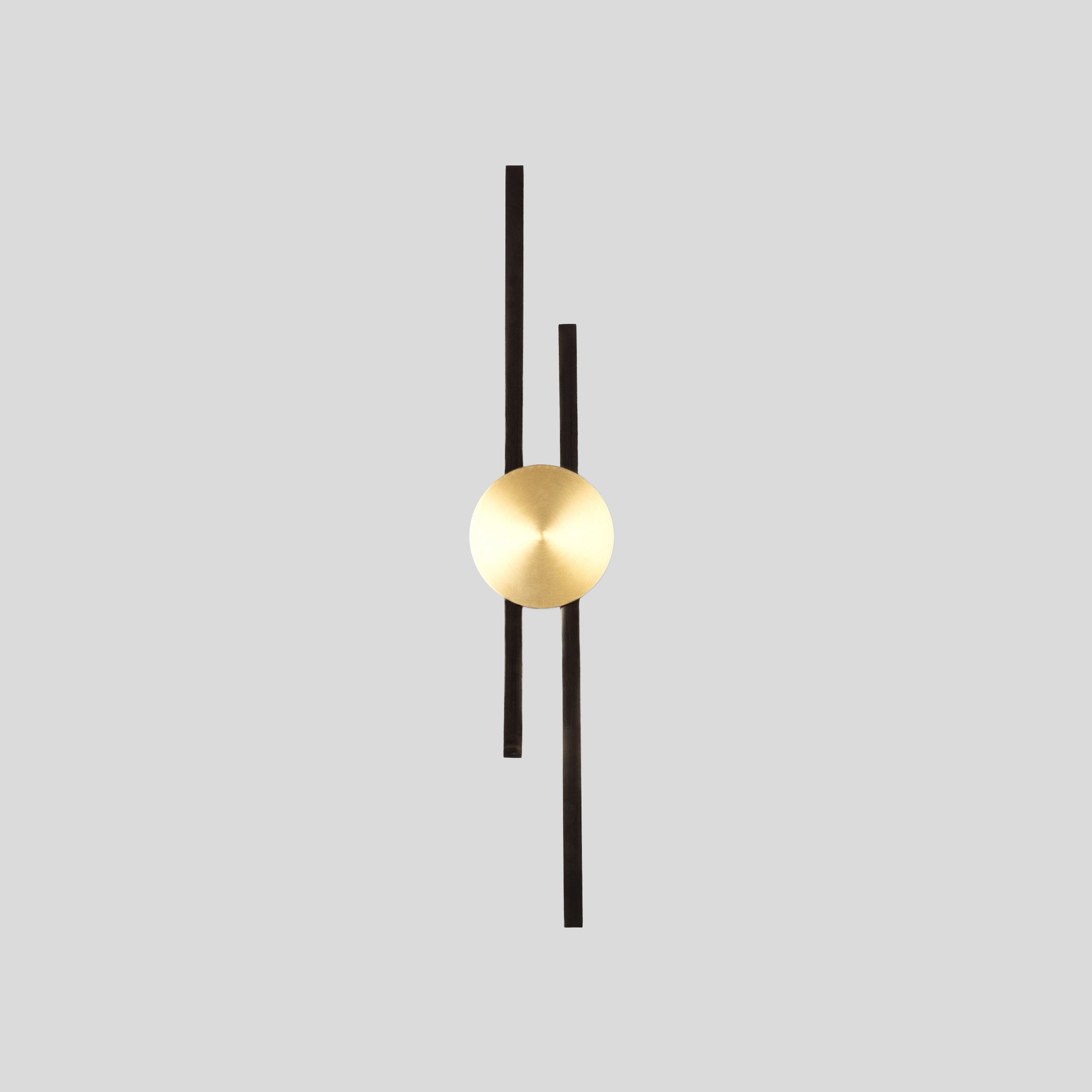 Zerano Wall Sconce – Modern Gold Disc Black Linear Minimalist Accent Wall Lighting Fixture