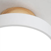 Nordic Wood Semi-Flush Ceiling Light – Minimalist LED Ceiling Fixture