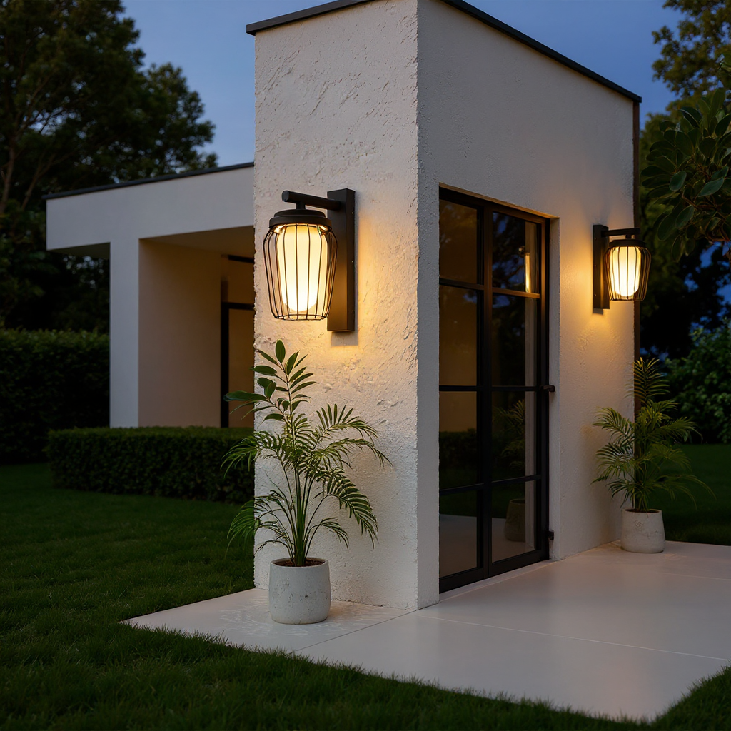 Harbor Cage Wall Lamp – LED Outdoor Lantern Style Wall Lighting Fixture