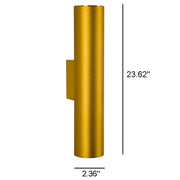 Slim Cylinder LED Wall Sconce – Double-Sided Modern Wall Light