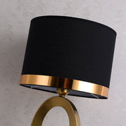 Gold Oval Frame Table Lamp – Modern Luxury Bedside Light