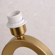 Gold Oval Frame Table Lamp – Modern Luxury Bedside Light