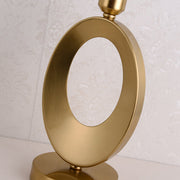 Gold Oval Frame Table Lamp – Modern Luxury Bedside Light