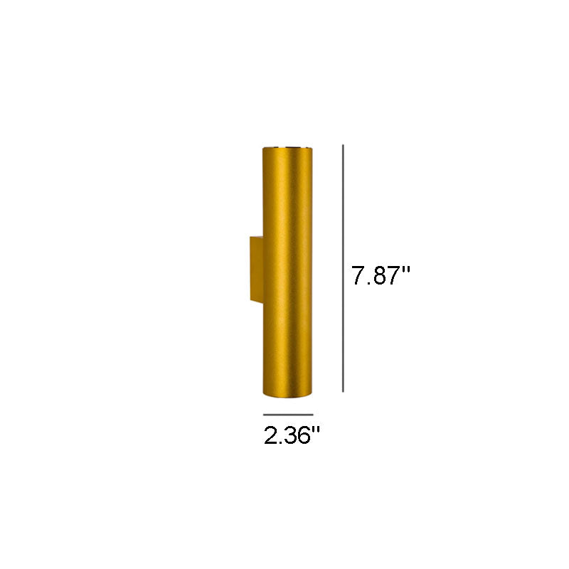 Slim Cylinder LED Wall Sconce – Double-Sided Modern Wall Light