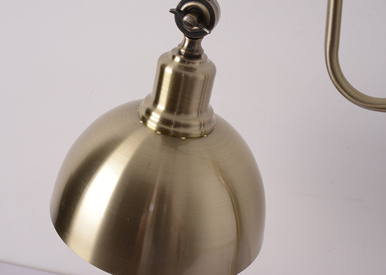 Antique Brass Adjustable Desk Lamp – Vintage Task Lighting Fixture