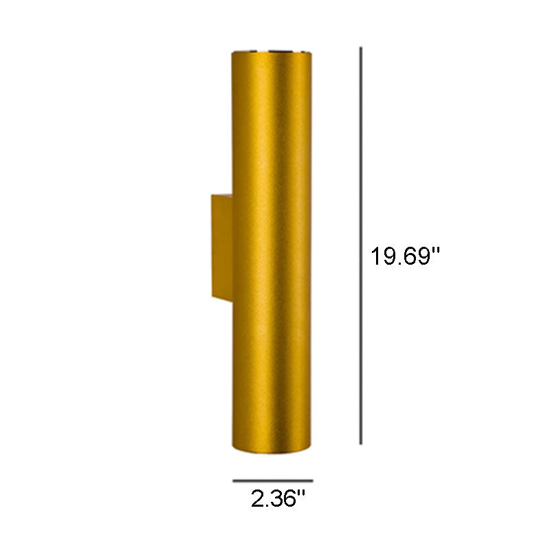 Slim Cylinder LED Wall Sconce – Double-Sided Modern Wall Light