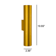 Slim Cylinder LED Wall Sconce – Double-Sided Modern Wall Light