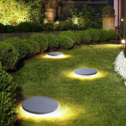 Flat Disc Solar Ground Lights for Garden Pathways – Waterproof LED Outdoor Landscape Fixtures