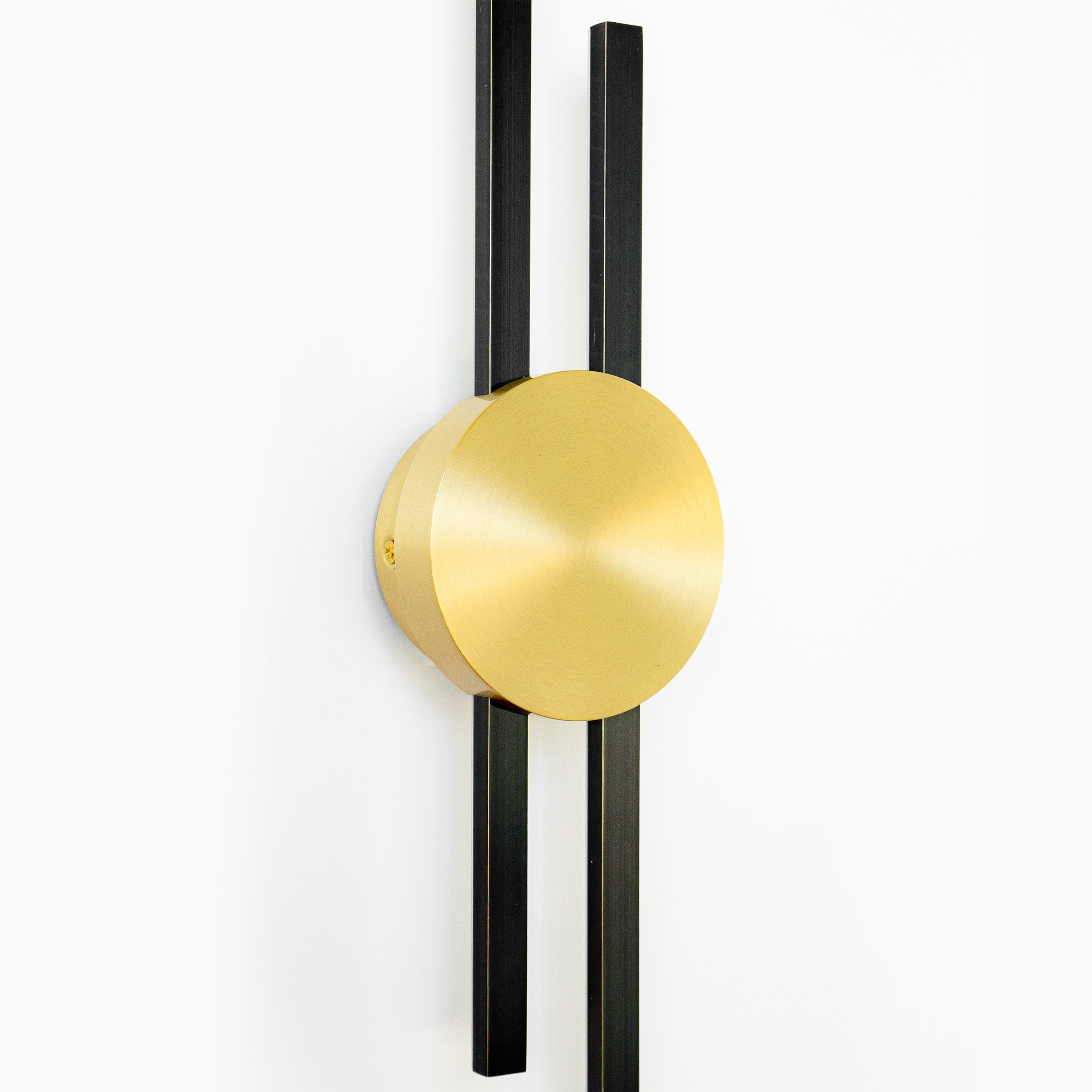 Zerano Wall Sconce – Modern Gold Disc Black Linear Minimalist Accent Wall Lighting Fixture