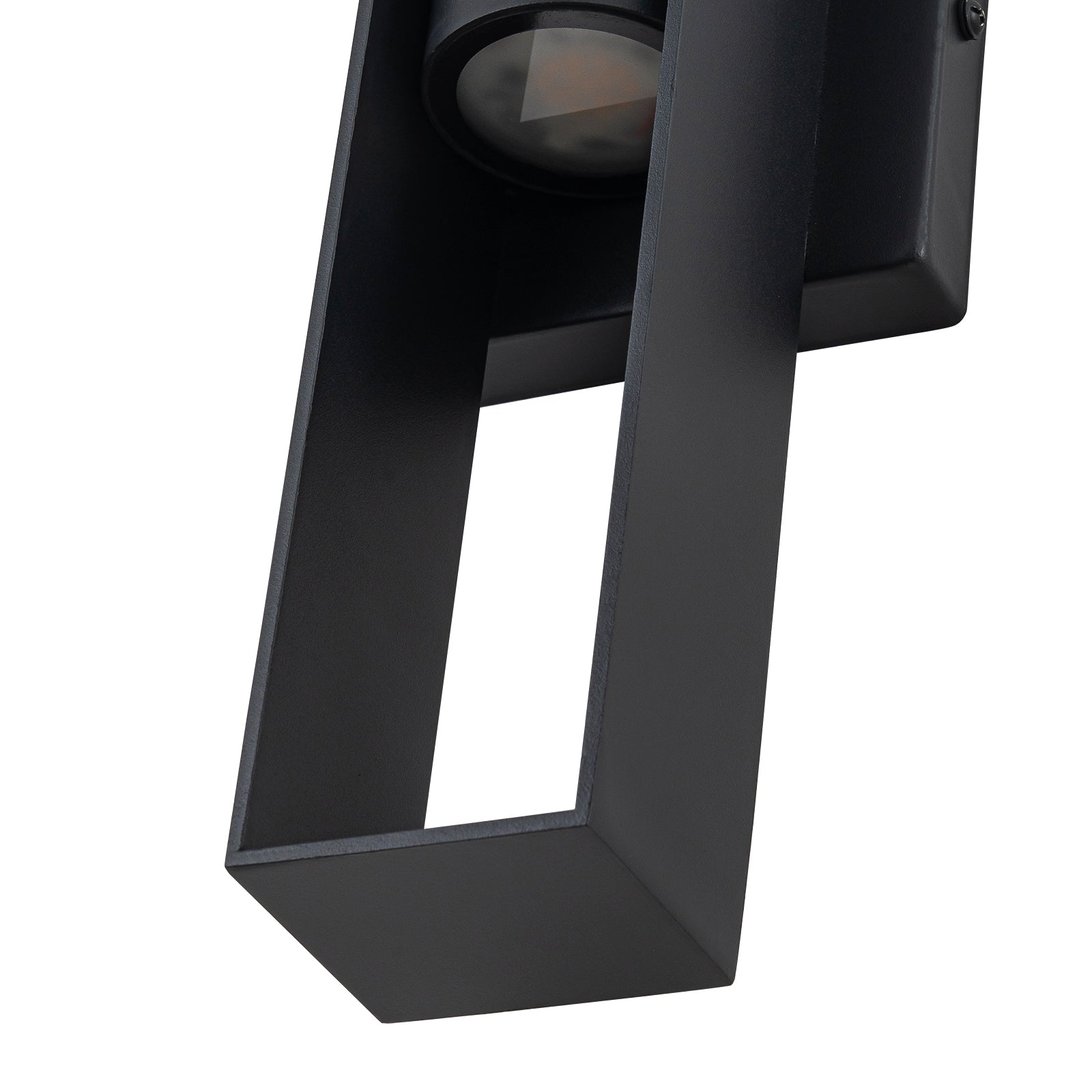 Avero Outdoor Wall Light – Modern Black Rectangular LED Up Down Exterior Sconce Waterproof Porch Lighting