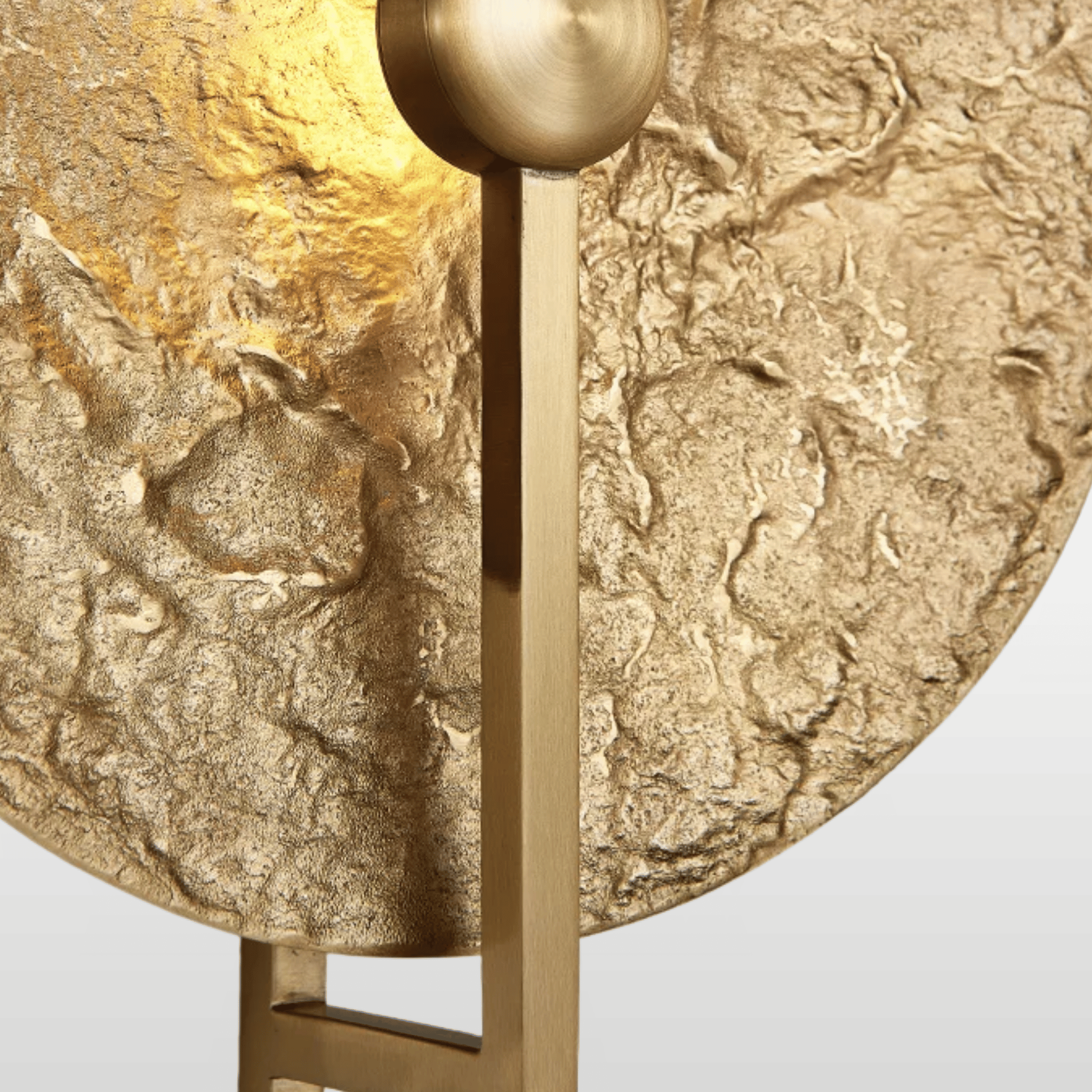 Solvera Disc Wall Sconce – Gold Brass Modern Decorative Lighting Living Room Bedroom Luxury Metal Fixture