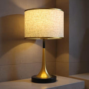 Modern Gold Trumpet Table Lamp – Elegant Bedside Accent Light