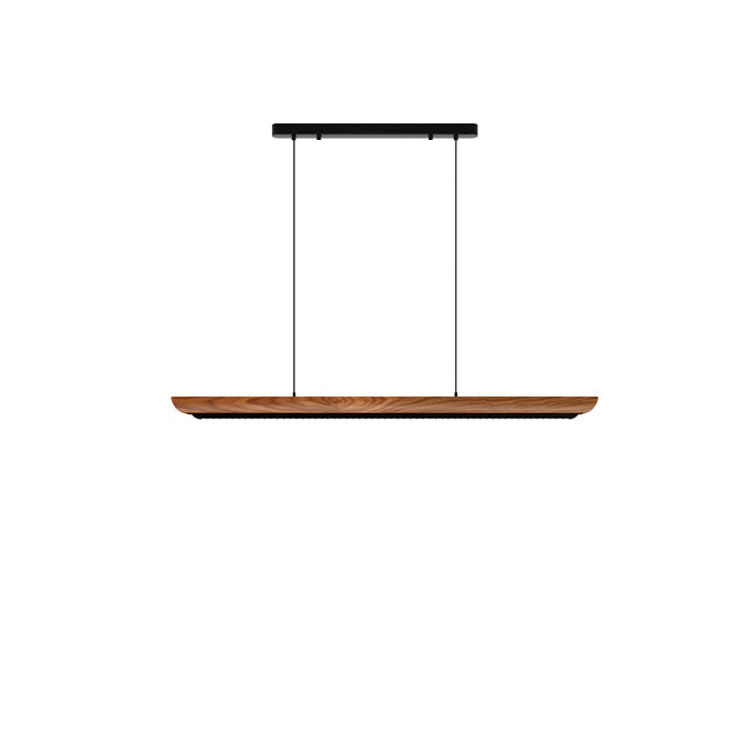 Strato Linear Pendant Light – LED Wood Minimalist Island Dining Room Kitchen Lighting Fixture