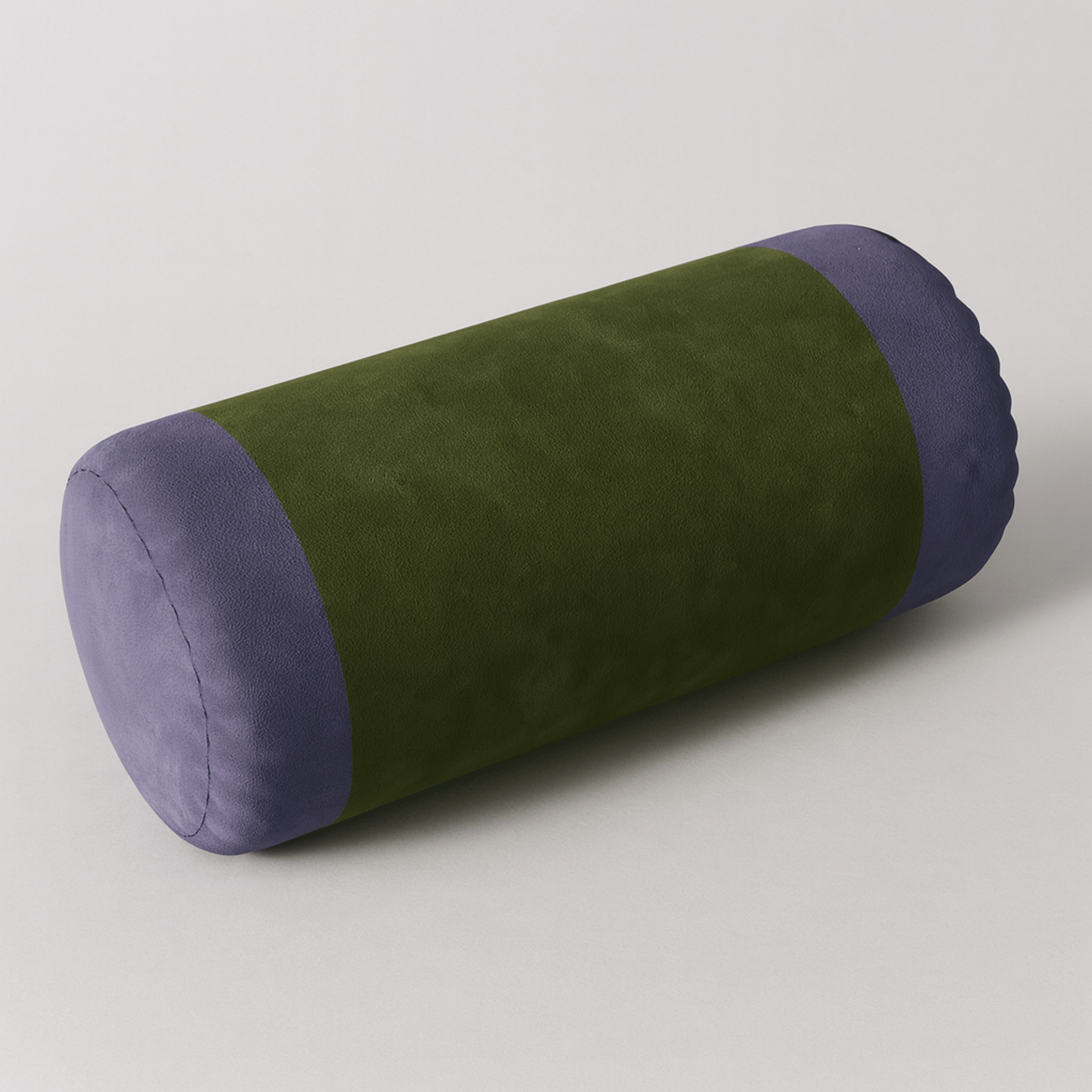 Velura Bolster Pillow – Velvet Colorblock Decorative Lumbar Cushion Sofa Bedroom Living Room