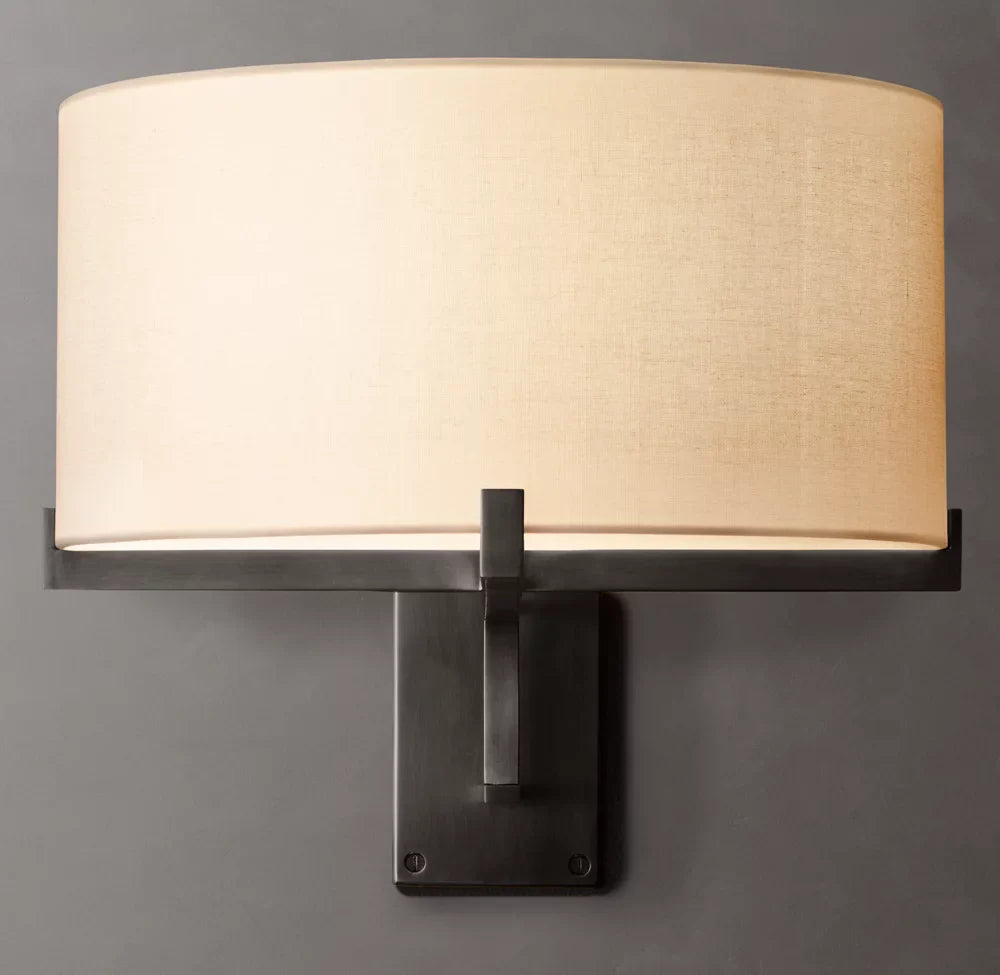 Paulin Drum Swing Sconce – Adjustable Drum Shade Wall Lighting Fixture