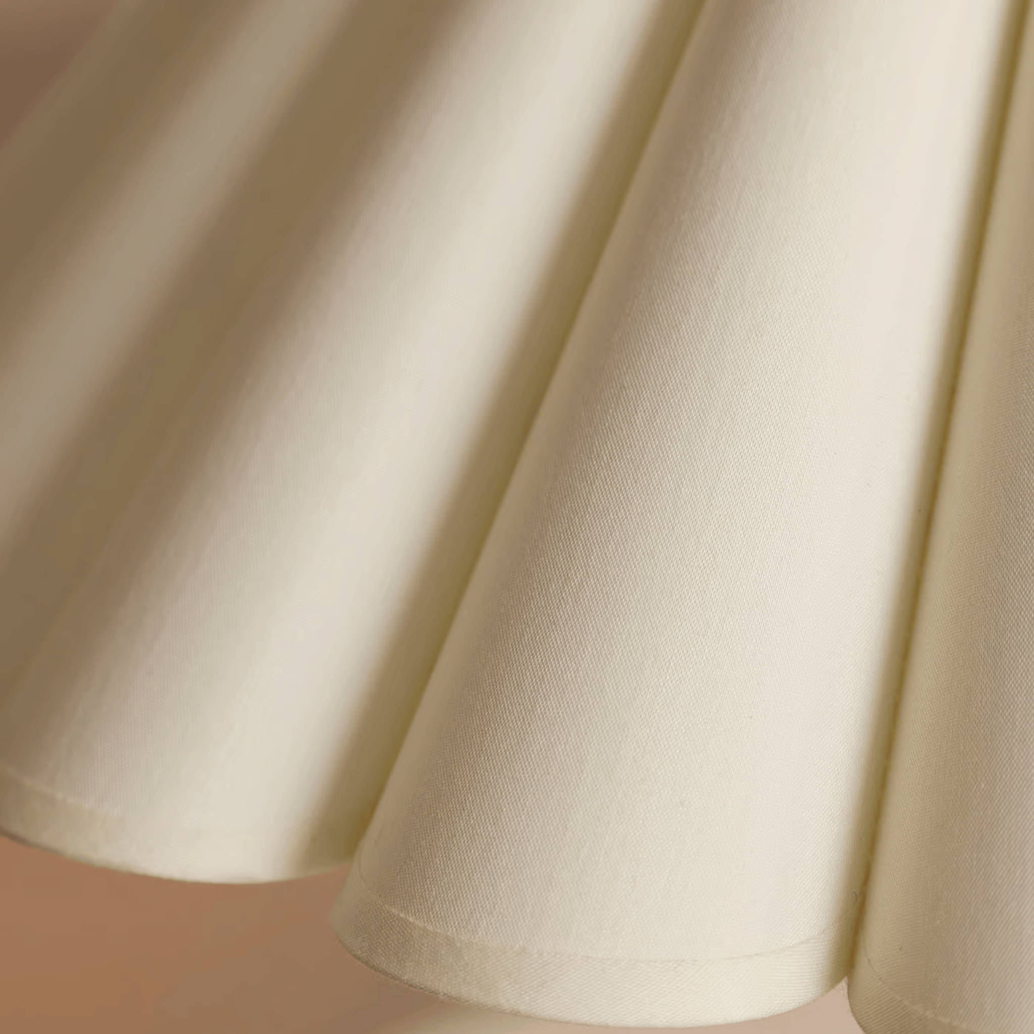 Avelis Pleated Table Lamp – Modern White Shade Walnut Base Decorative Lighting Living Room Bedroom