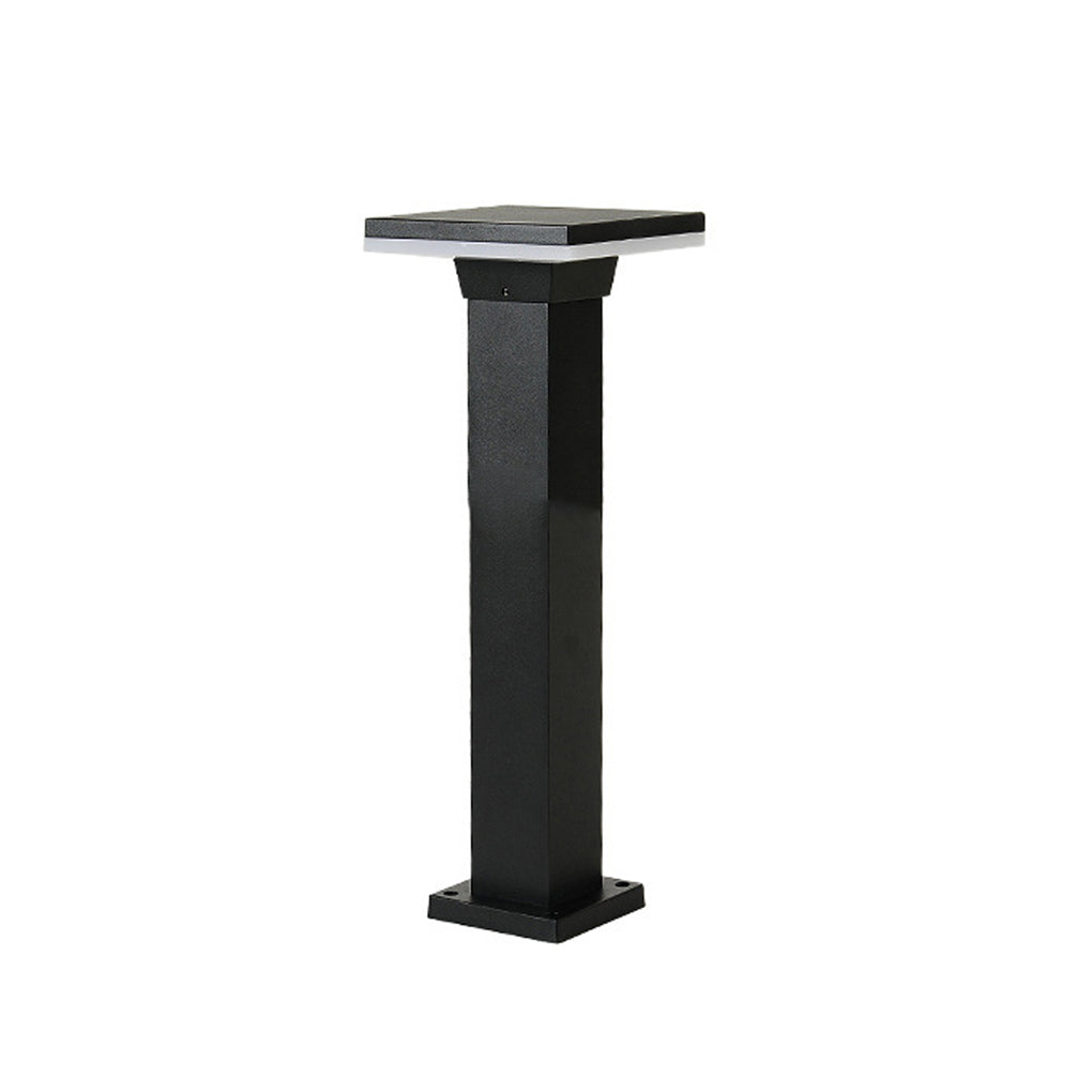 Circular Square Halo Pathway Lights – Waterproof LED Landscape Bollard Lamps