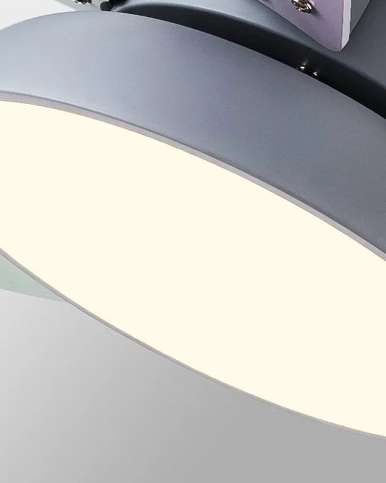 Paletto Multicolor Ceiling Fan – LED Light Kids Bedroom Playroom Modern Remote Control Quiet