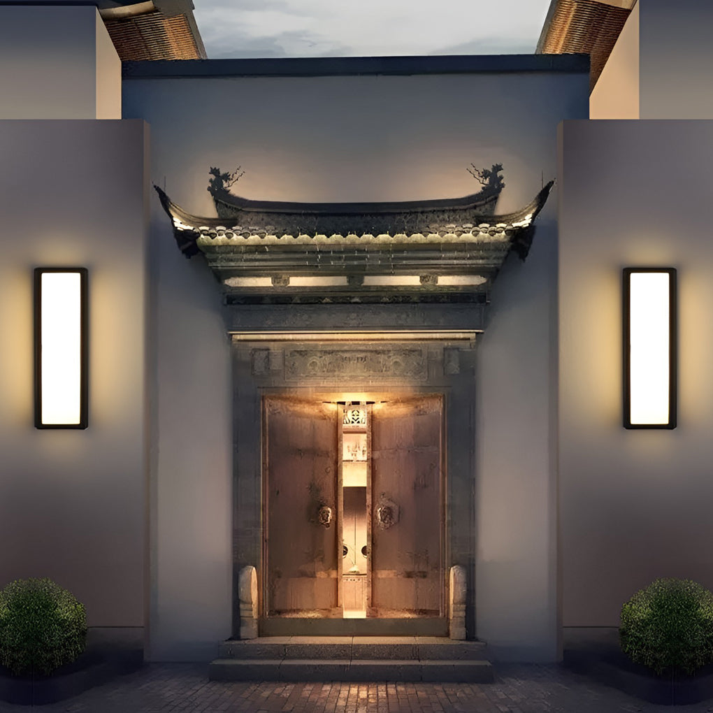 Modern LED Outdoor Wall Light – Waterproof Exterior Sconce with Motion Sensor