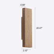 Natural Wood LED Wall Sconce – Minimalist Linear Accent Light