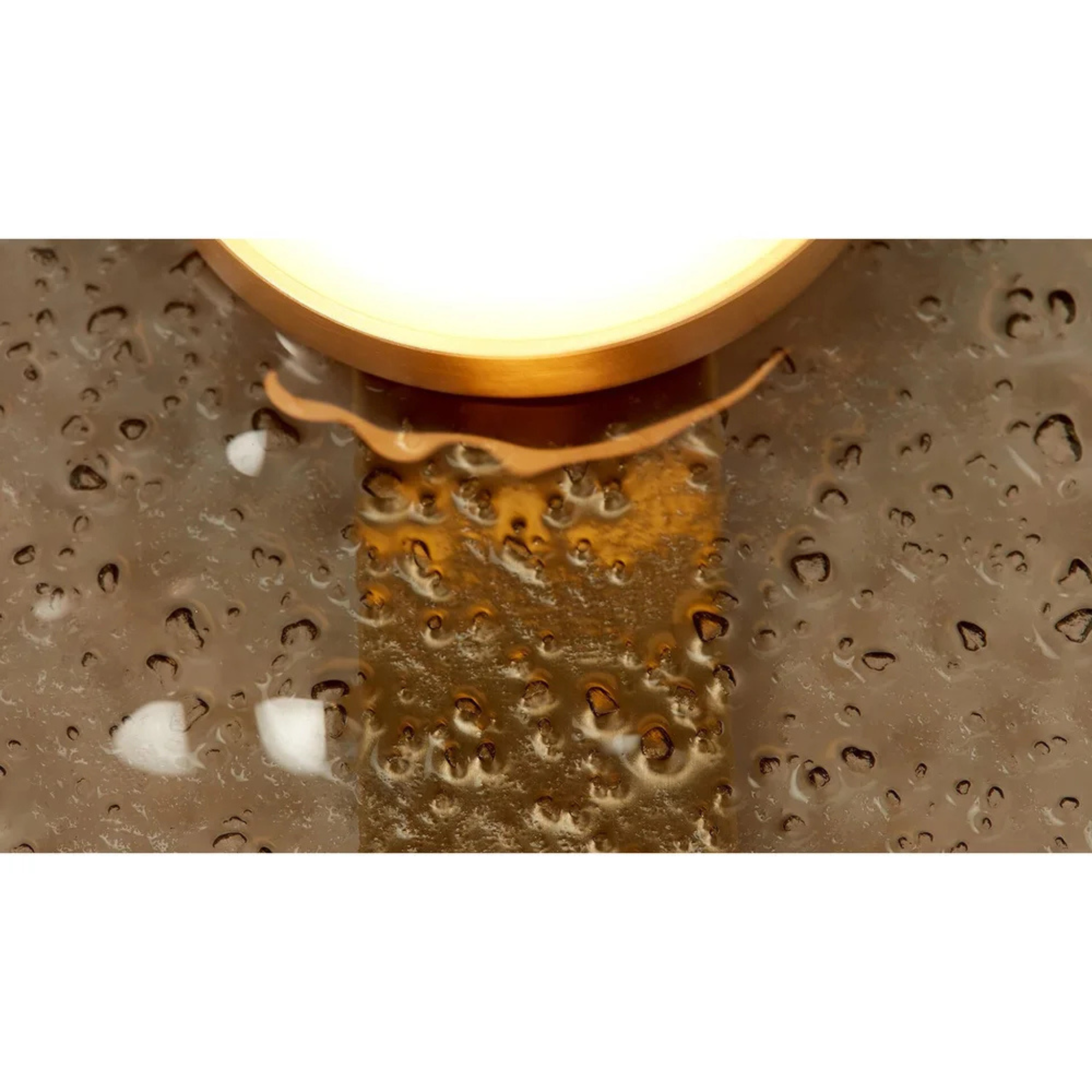 Glacien Triple Wall Sconce – Textured Glass Vanity Light Bathroom Bedroom Modern Decorative Lighting