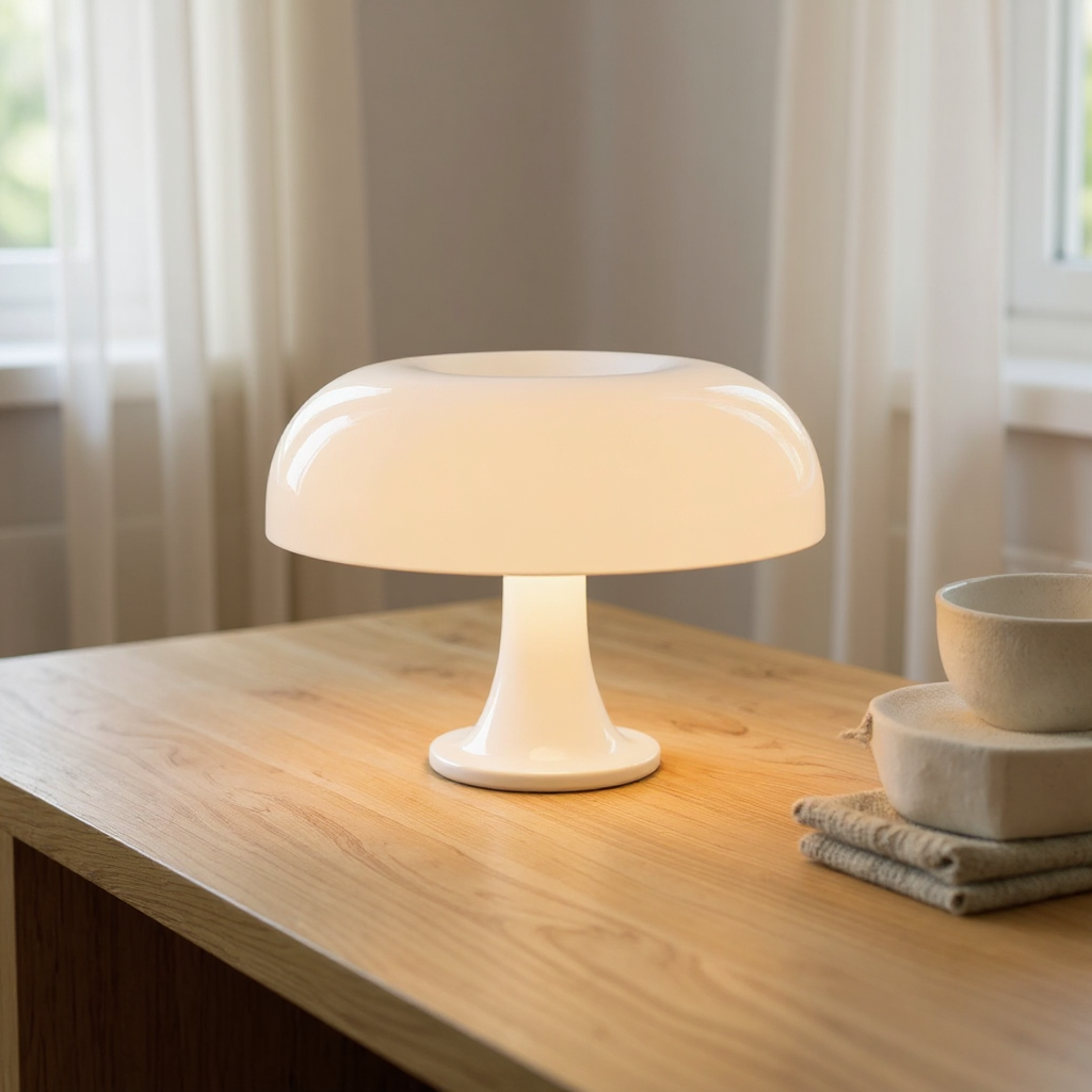 Milo Dome Table Lamp – LED Modern Mushroom Style Table Lighting Fixture