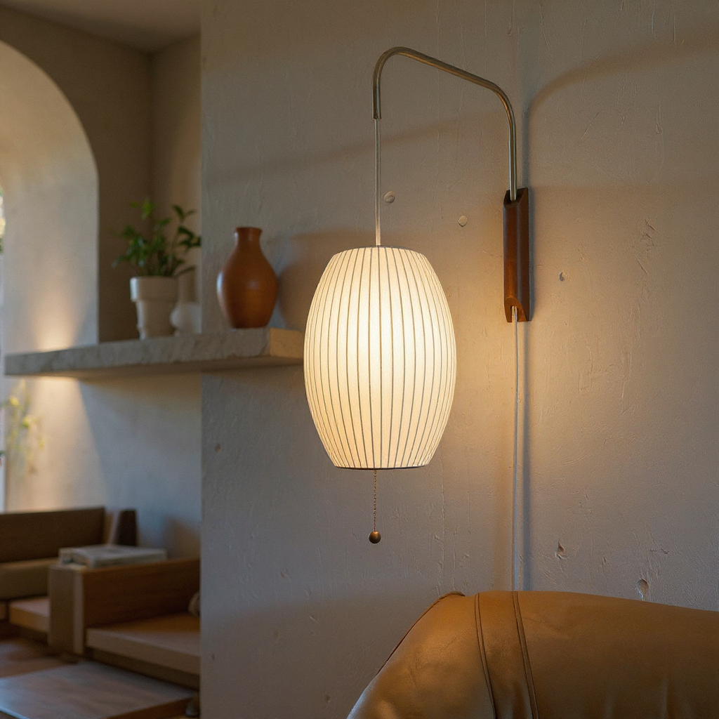 Orbix Swing Arm Wall Lamp – Adjustable Plug-In Wall Lighting Fixture